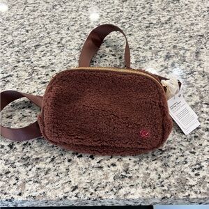 Lululemon Chocolate Fleece Belt Bag